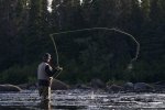 Photo: Casting Fly Fisherman Southern Labrador River