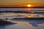 Photo: Frozen Lake Sunset Churchill Manitoba