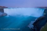 Photo: Horseshoe Falls Dusk Picture Niagara Falls Ontario Canada