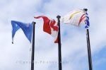 Photo: Information Centre Flags L Anse Aux Meadows Newfoundland