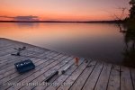 Photo: Lake Audy Sunset Fishing Riding Mountain National Park Manitoba