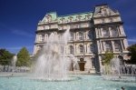 Photo: Montreal City Hall Fountains Quebec