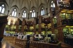 Books everywhere in the old library of the Parliament Building in Ottawa, Ontario, Canada, North America.