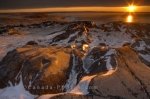 Photo: Rocky Coastline Sunset Hudson Bay Churchill Manitoba