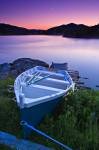 Photo: Row Boat Sunset Fleur de Lys Newfoundland