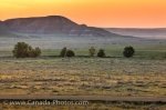 Photo: Sunset Farmland Road Big Muddy Badlands Southern Saskatchewan