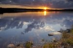 Photo: Sunset Reflections St Marys River Sherbrooke Nova Scotia