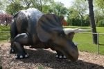 Photo: Triceratops Dinosaur Odette Sculpture Park Windsor Ontario