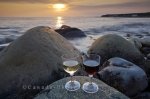 Photo: Wine Lovers Coastal Beach Sunset Newfoundland