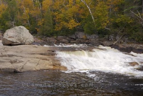 Photo: Autumn Sand River Waterfall Ontario Canada