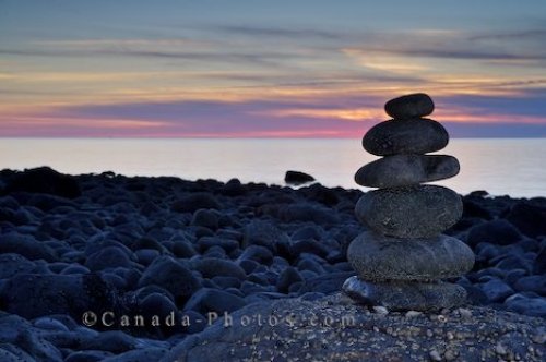 Photo: Beach Sunset Rock Formation Delaps Cove Nova Scotia