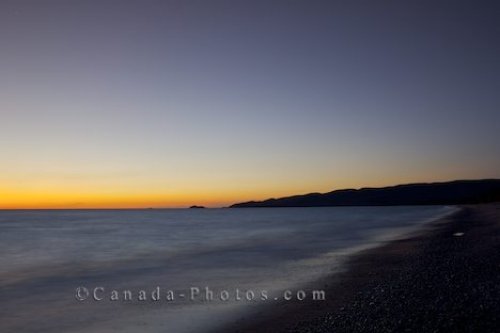 Photo: Beach Sunset Agawa Bay Lake Superior Ontario