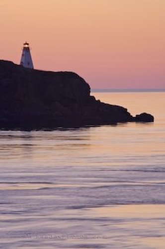 Photo: Boars Head Lighthouse Sunset Long Island Nova Scotia