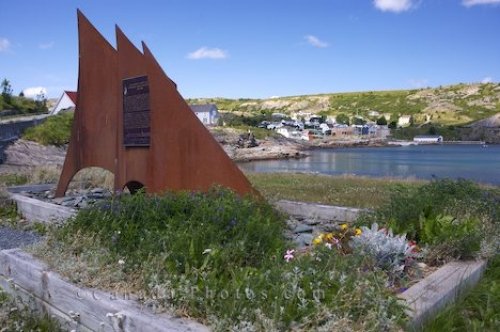 Photo: Brigus Town Information Sign Avalon Peninsula Newfoundland