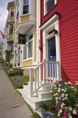 Photo: Charming houses downtown St John's (aka Jelly Bean Row) St John's Harbour St John's Bay