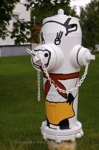 Photo: Cow Fire Hydrant Picture