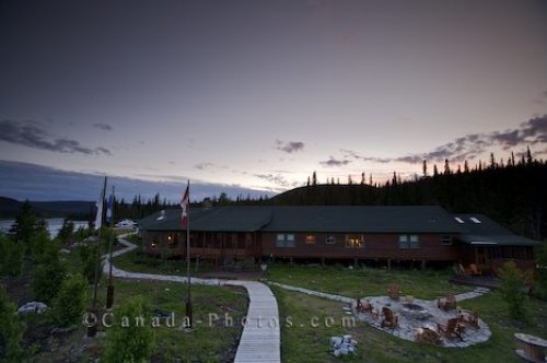 Photo: Fishing Lodge Sunset Southern Labrador Canada