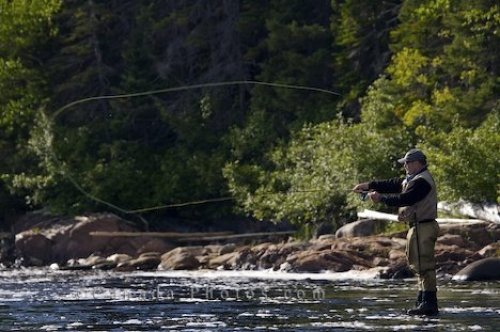 Photo: Fly Fishing Casting Line White Bear River