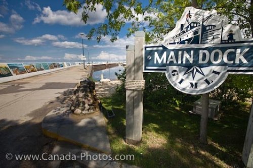 Photo: Gimli Town Main Dock Lake Winnipeg Manitoba Canada
