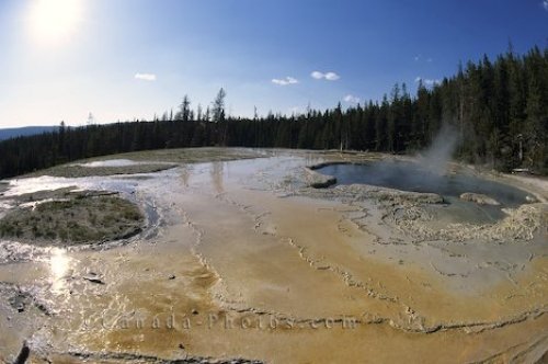 Photo: Hot Springs In Yellowstone National Park
