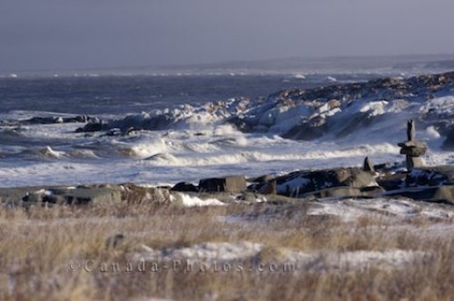 Photo: Hudson Bay Frozen Coastline Manitoba