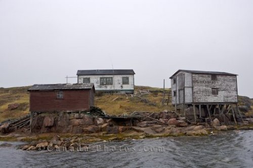 Photo: Indian Cove Waterfront Scenery Fishing Stages Labrador