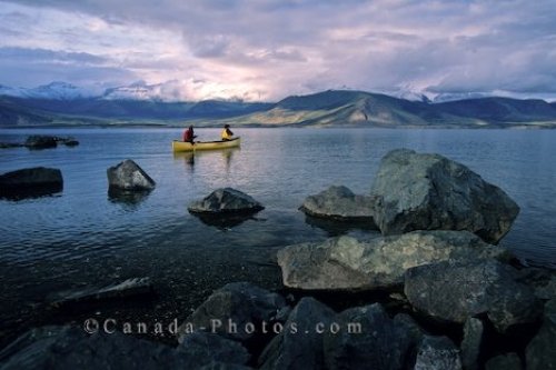 Photo: Kluane Lake Canoeing Yukon