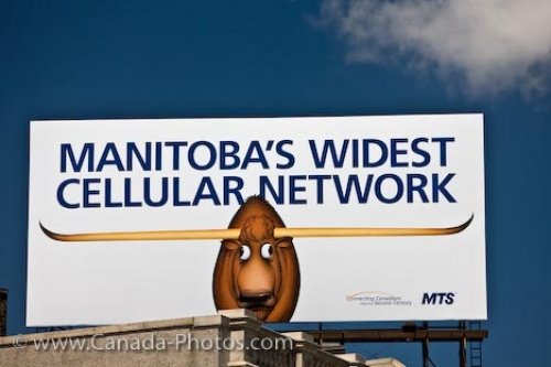 Photo: MTS Billboard Winnipeg City Manitoba Canada