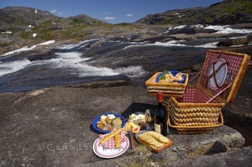 Photo: Picnic Lunch Mealy Mountains Labrador