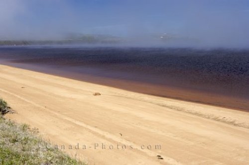 Photo: Pinware River Mouth Fog Southern Labrador