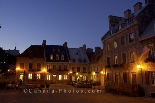 Photo: Place Royale Night Lights Historic Buildings
