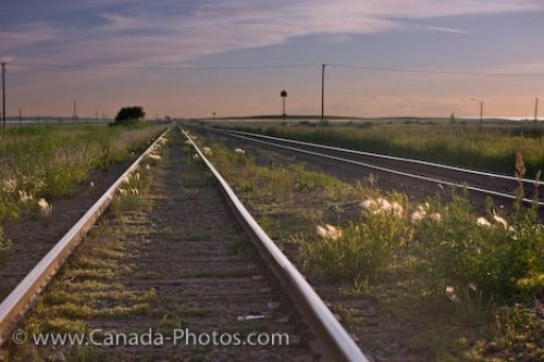 Photo: Railway Tracks Morse Saskatchewan Canada