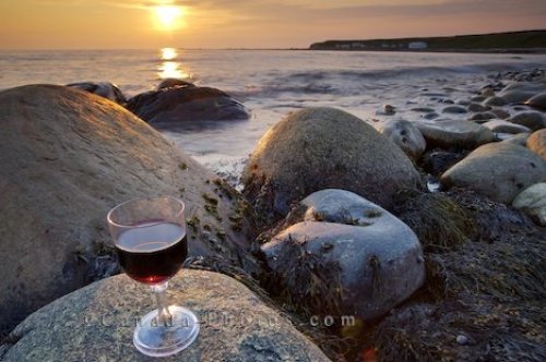 Photo: Red Wine Sunset Picture