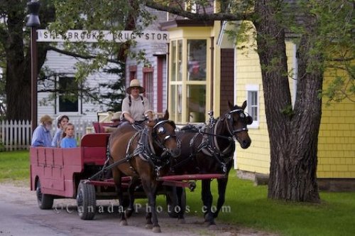 Photo: Sherbrooke Village Wagon Ride Nova Scotia