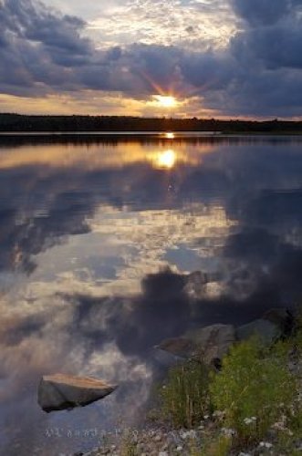 Photo: Sunset St Marys River Sherbrooke Nova Scotia