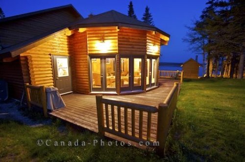 Photo: Tuckamore Lodge Deck Newfoundland Canada
