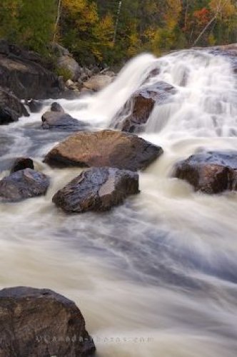 Photo: Waterfall Rapids Lake Superior Provincial Park