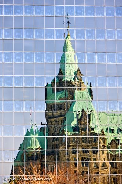 Photo: Confederation Building Reflections Ottawa City Ontario