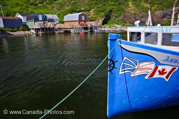 Photo: Fishing Village Harbour Trout River Newfoundland
