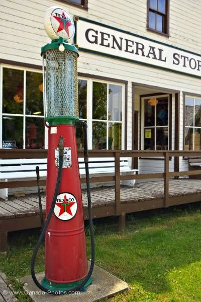 Photo: Historic Gas Pump General Store Mennonite Heritage Village Steinbach Manitoba