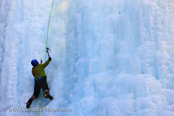 Photo: Ice Climbing Blue Ice Banff National Park