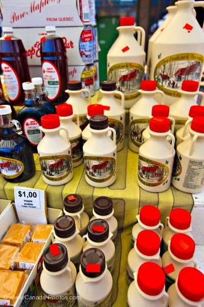 Photo: Maple Syrup products at Byward Market City of Ottawa Ontario Canada