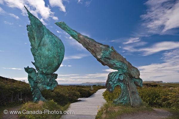Photo: Meeting Of Two Worlds Sculpture L Anse Aux Meadows