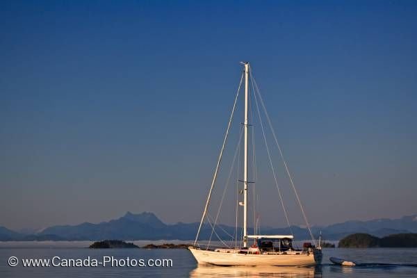 Photo: Scenic Sailboat Broughton Archipelago