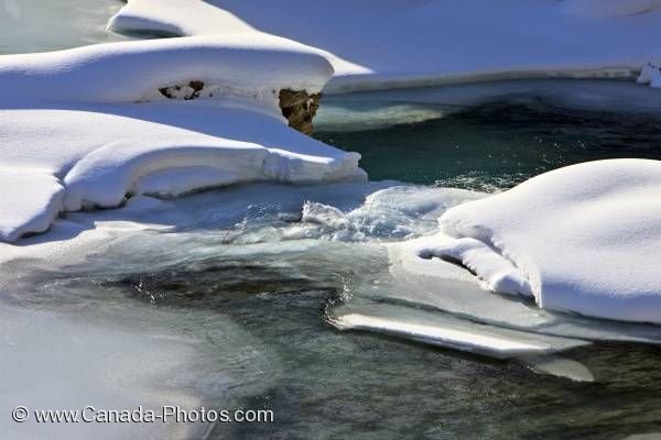 Photo: Snow Ice Formations Yoho National Park