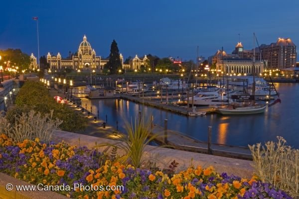 Photo: Illuminated Victoria Harbor Parliament Buildings